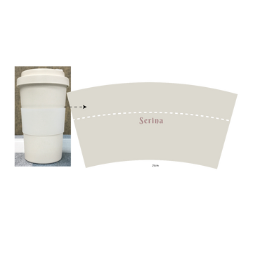 Bamboo fiber cup 02a(420 ml, Color Print)