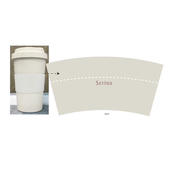 Bamboo fiber cup 02a(420 ml, Color Print)