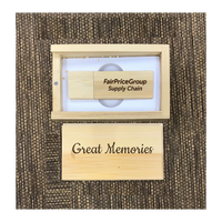 Custom Bamboo thumb drive set 01