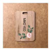 Custom Bamboo Luggage Tag 13