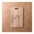 Custom Bamboo Luggage Tag 13