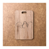Custom Bamboo Luggage Tag 13