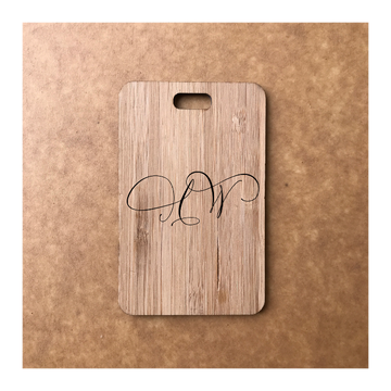 Custom Bamboo Luggage Tag 13