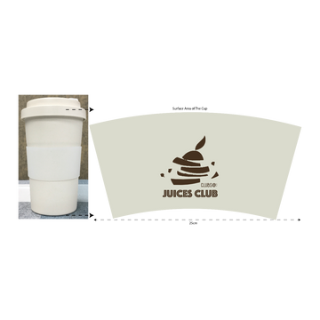 Bamboo fiber cup 02(420 ml, Engraved)