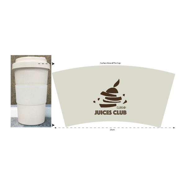 Bamboo fiber cup 02(420 ml, Engraved)