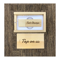 Custom Bamboo thumb drive set 01