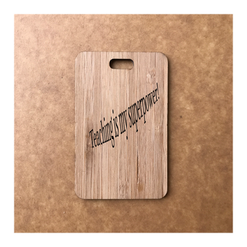 Custom Bamboo Luggage Tag 13