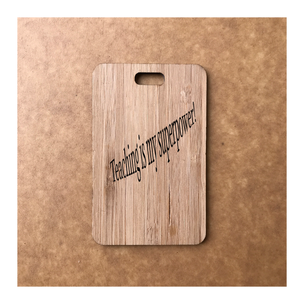 Custom Bamboo Luggage Tag 13