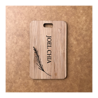Custom Bamboo Luggage Tag 13