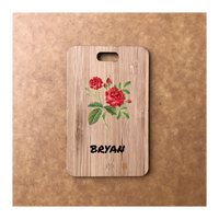 Custom Bamboo Luggage Tag 13