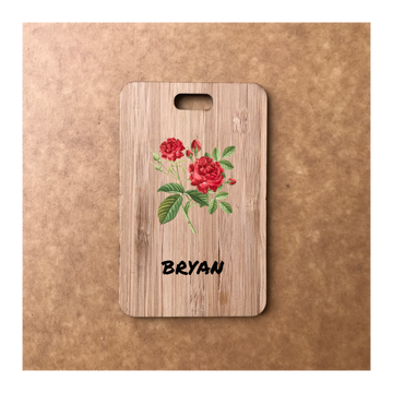 Custom Bamboo Luggage Tag 13