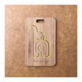 Custom Bamboo Luggage Tag 13