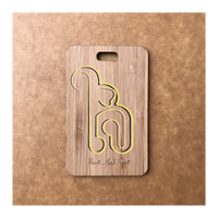 Custom Bamboo Luggage Tag 13