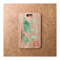 Custom Bamboo Luggage Tag 13