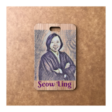 Custom Bamboo Luggage Tag 13