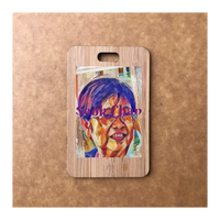 Custom Bamboo Luggage Tag 13