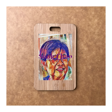 Custom Bamboo Luggage Tag 13