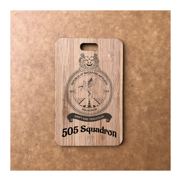 Custom Bamboo Luggage Tag 13
