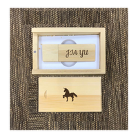 Custom Bamboo thumb drive set 01
