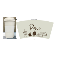 Bamboo fiber cup 02(420 ml, Engraved)