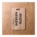 Custom Bamboo Luggage Tag 13