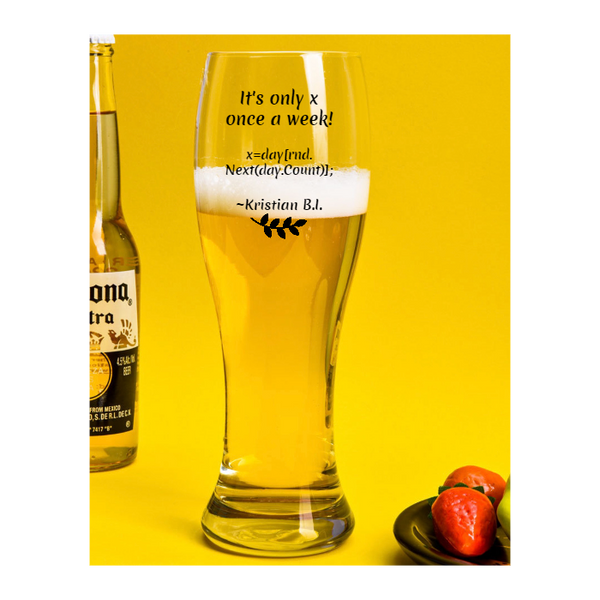 Custom Beer Glass Mug Printing 01