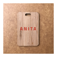 Custom Bamboo Luggage Tag 13