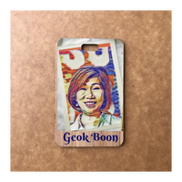 Custom Bamboo Luggage Tag 13
