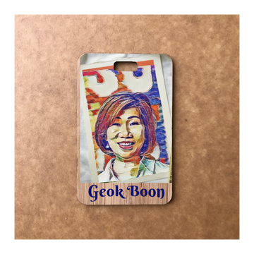Custom Bamboo Luggage Tag 13