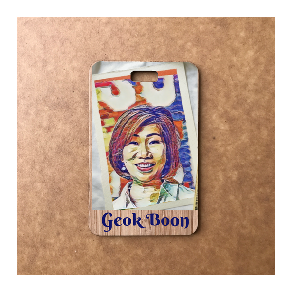 Custom Bamboo Luggage Tag 13