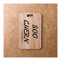 Custom Bamboo Luggage Tag 13