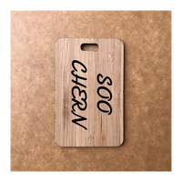 Custom Bamboo Luggage Tag 13