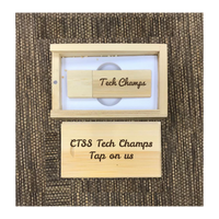 Custom Bamboo thumb drive set 01