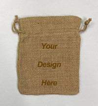 Custom Jute Drawstring Bag 202(20x30cm)