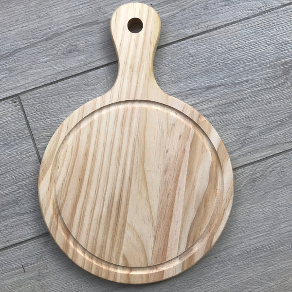Custom Wood pizza platter 01