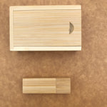 Custom Bamboo thumb drive set 01