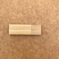 Custom Bamboo thumb drive set 01