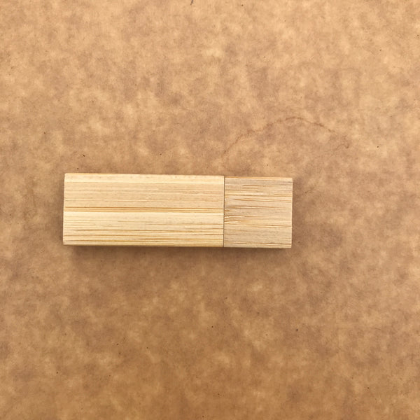 Custom Bamboo thumb drive set 01