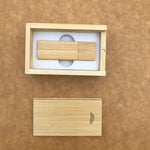 Custom Bamboo thumb drive set 01
