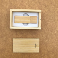 Custom Bamboo thumb drive set 01
