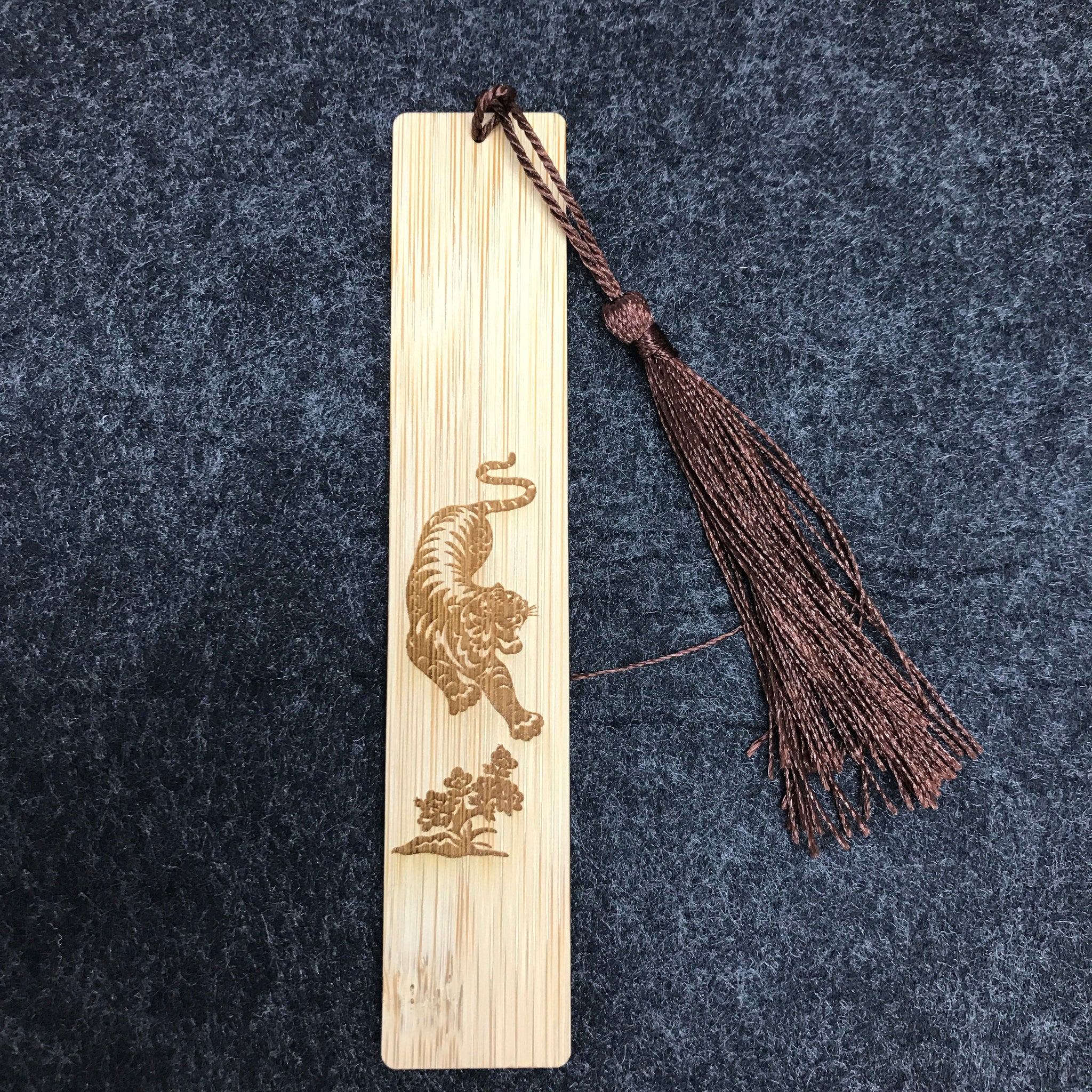 Bamboo Bookmark in Singapore Library Setting – Sustainable Reading