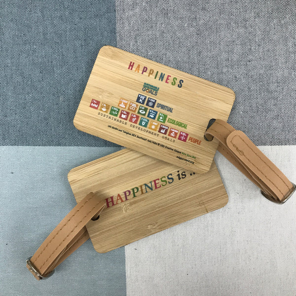 Custom Bamboo Luggage Tag 13