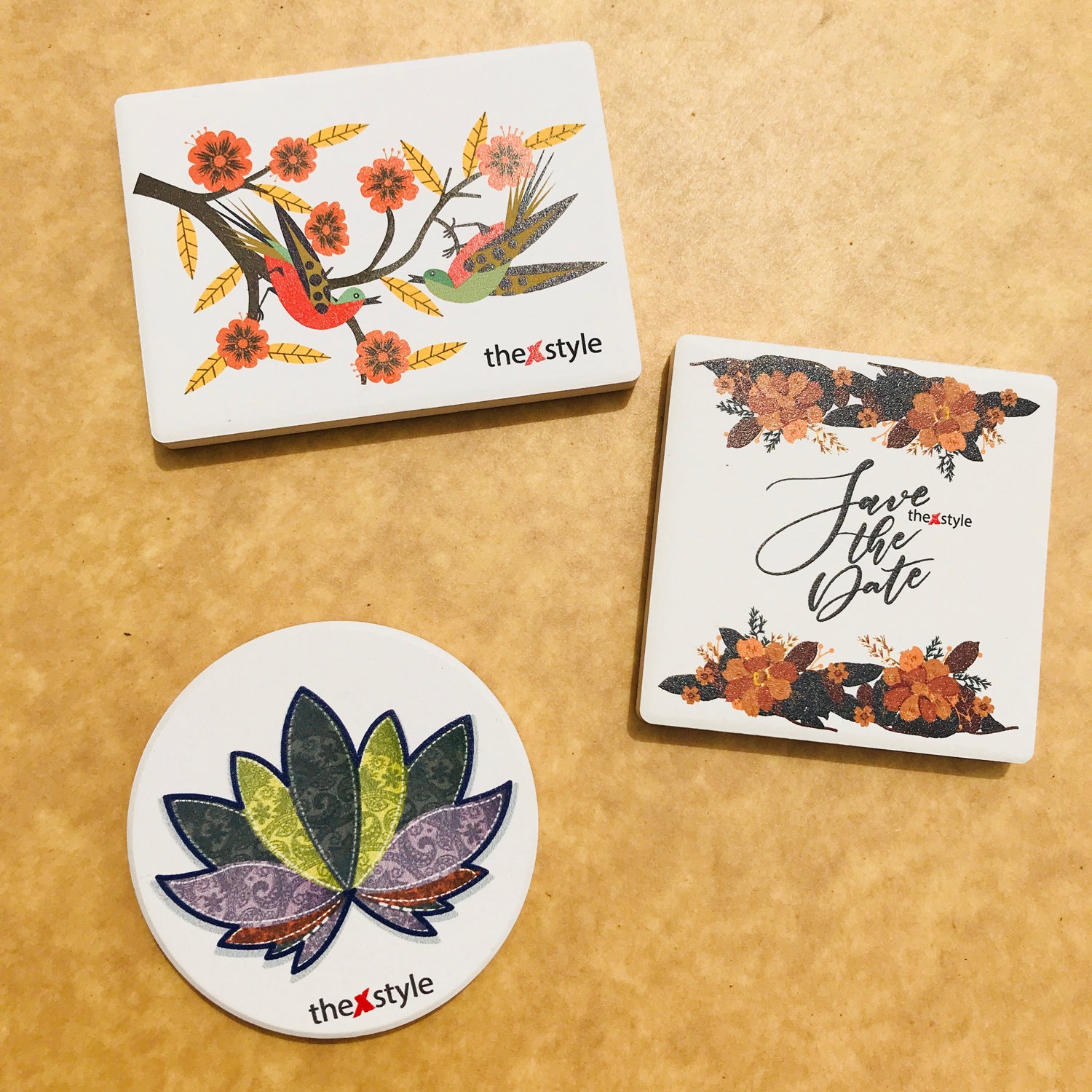 Custom Coasters in Singapore Corporate Office Setting – Brand Visibility