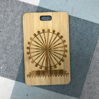 Custom Bamboo Luggage Tag 13