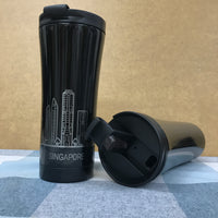 Custom Tumbler Printing 04 with company logo on 600ml stainless steel travel mug with slide lid