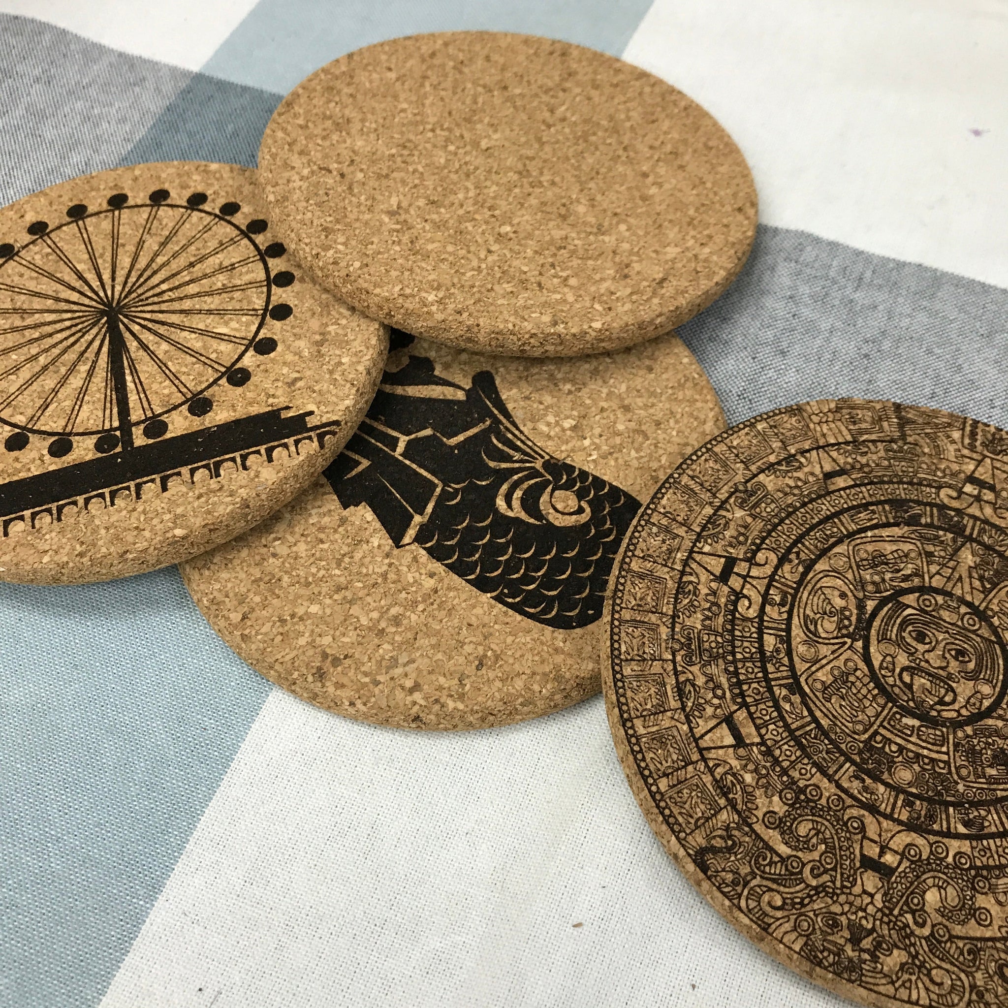 Eco-Friendly Cork Coasters with Custom Logo – Singapore Sustainability
