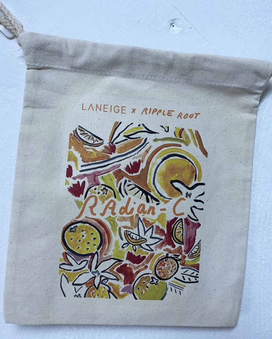 Branded Drawstring Bag with Vibrant Corporate Logo – Singapore Events