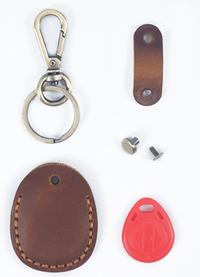 Custom Genuine Leather keychain 04