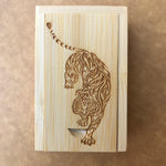 Custom Bamboo thumb drive set 01
