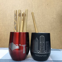 Custom bamboo straw